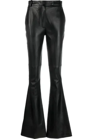 The Attico Flared leather trousers