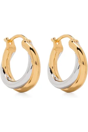Missoma X Lucy Williams Chunky Entwine hoop earrings