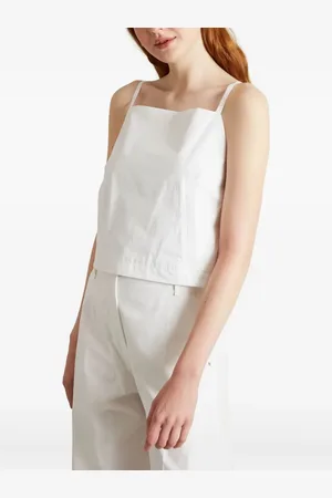 Sportmax Cropped poplin top