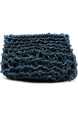 ALIENINA Cecilia interwoven cotton shoulder bag