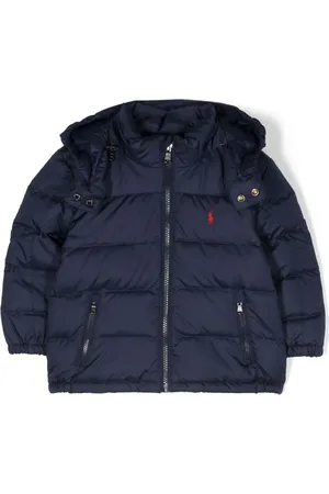 Ralph Lauren Polo Pony-print padded hooded jacket