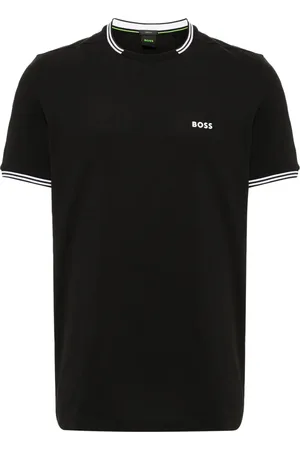 HUGO BOSS Logo-patch crew neck t-shirt