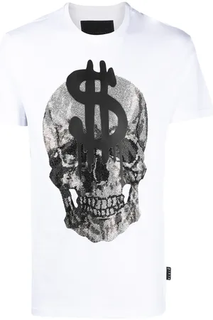 Philipp Plein Crystal skull cotton T-shirt
