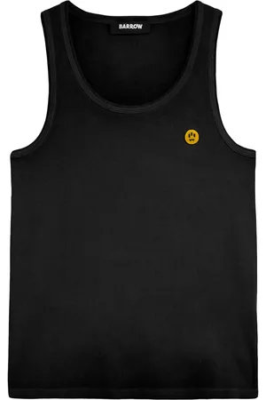 BARROW Embroidered-logo tank top