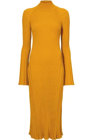 Proenza Schouler Roll-neck ribbed midi dress
