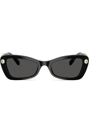 Swarovski Crystal-embellished rectangle sunglasses