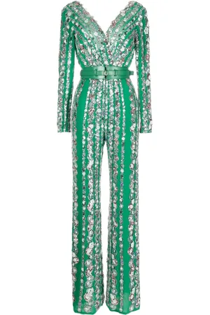 Saiid Kobeisy Embellished V-neck jumpsuit