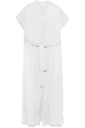 FORTE FORTE Crinkle-finish midi dress