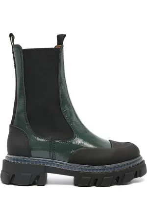 Ganni Leather panelled Chelsea boots