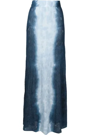 CECILIA PRADO Bleached-effect pointelle maxi skirt