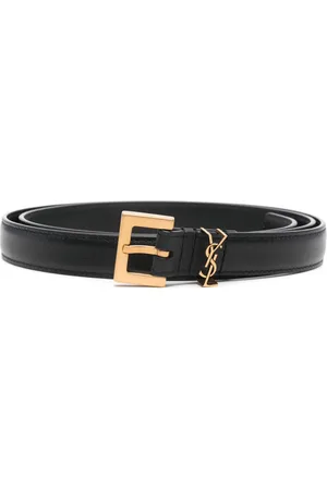 Saint Laurent Cassandre leather belt
