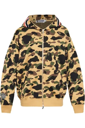 A Bathing Ape X Kidsuper Camo Shark hoodie