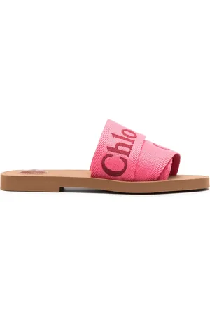 Chloé Woody logo-print slides