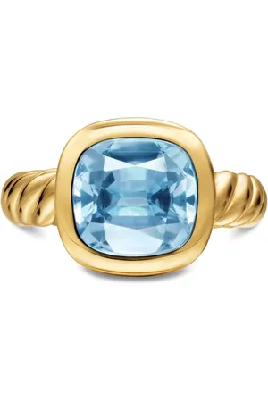 David Yurman 18K yellow DY Mercer® topaz ring