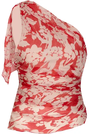 Victoria Beckham One-shoulder draped blouse