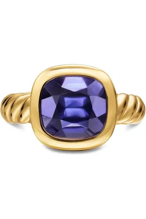 David Yurman 18K yellow DY Mercer® lolite ring