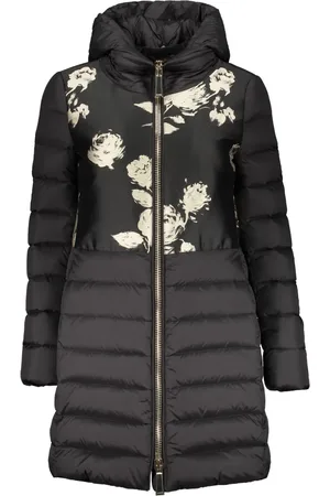 MOORER Floral-print down jacket