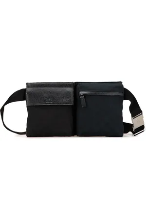 Gucci 2000-2015 GG Canvas Double Pocket belt bag
