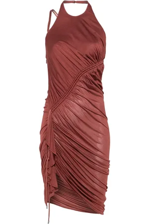 BLUMARINE Gathered-detail mini dress