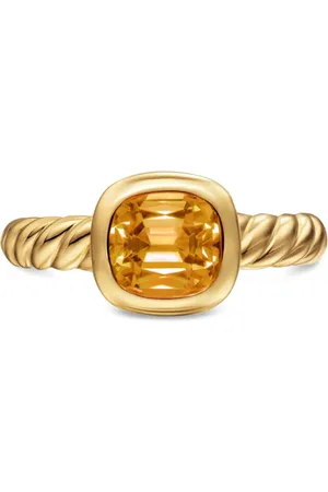 David Yurman 18K yellow DY Mercer® citrine ring