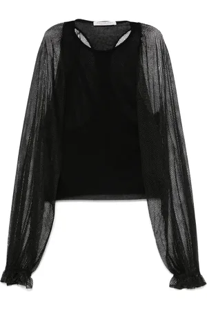 Serafini Mesh-sleeve top