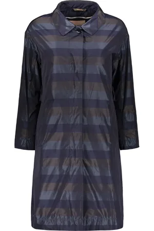 MOORER Striped trench coat