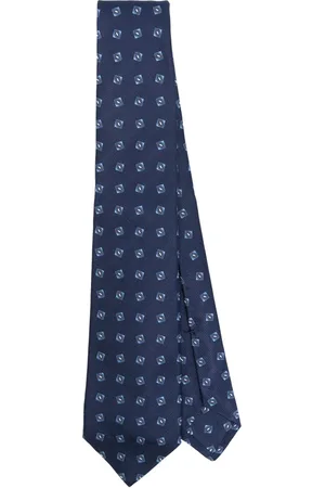 Kiton Patterned silk tie