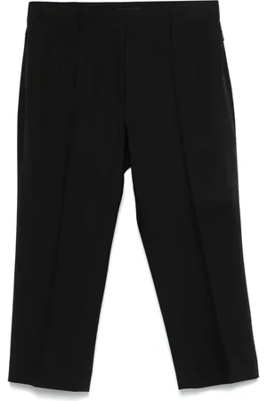 JUUN.J Raised-logo cropped trousers