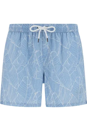 Boggi Milano Botanical-print swim shorts