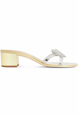 Giuseppe Zanotti Crystal heart sandals