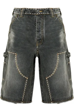 A Bathing Ape Stud-embellished denim shorts