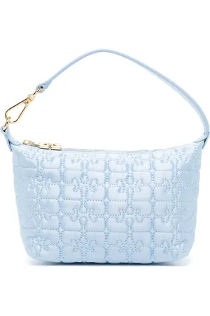 Ganni Small Butterfly satin shoulder bag