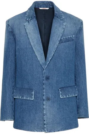 VALENTINO GARAVANI Single-breasted denim blazer