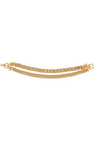 Givenchy 1990s double curb-chain bracelet