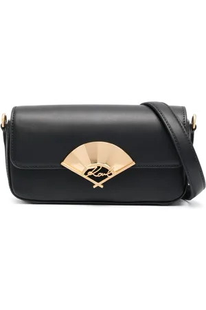 Karl Lagerfeld Signature Fan leather crossbody bag