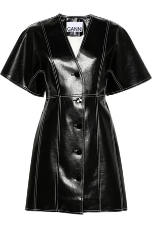 Ganni Future Oleatex fitted minidress