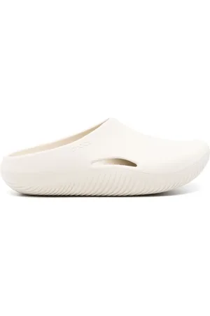 Crocs Logo-embossed round-toe slides