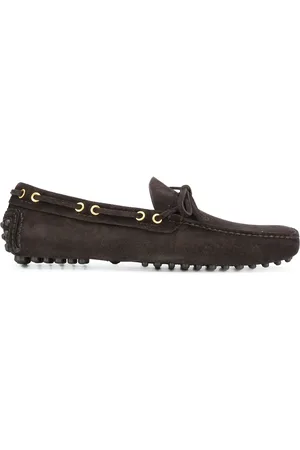 CAR SHOE Laced suede loafers
