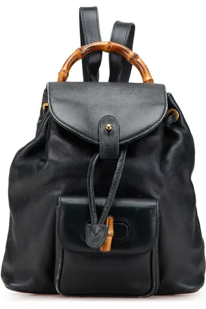 Gucci 20th Century Leather Bamboo backpack