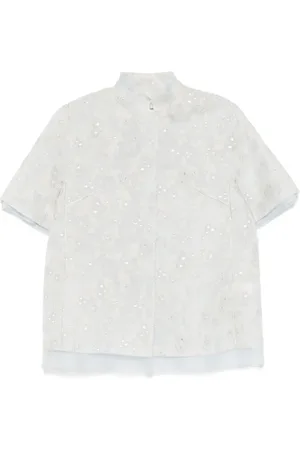 SHIATZY CHEN Mandarin-collar organza jacket