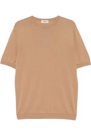 IRISH CRONE Fine-knit T-shirt