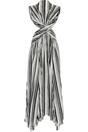 Serafini Striped maxi dress