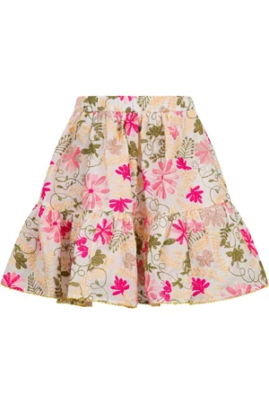 Etro Floral-embroidered skirt