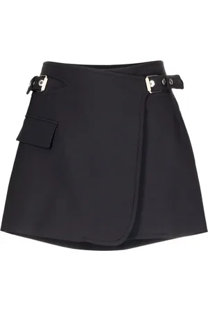 DION LEE Interlock A-line mini skirt