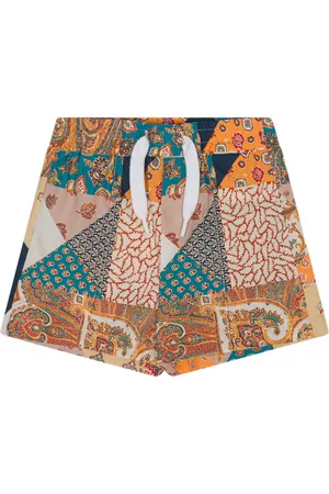 Etro Patchwork cotton shorts