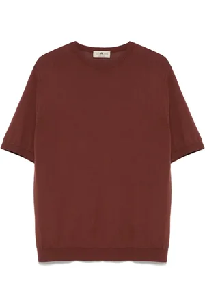 IRISH CRONE Fine-knit T-shirt