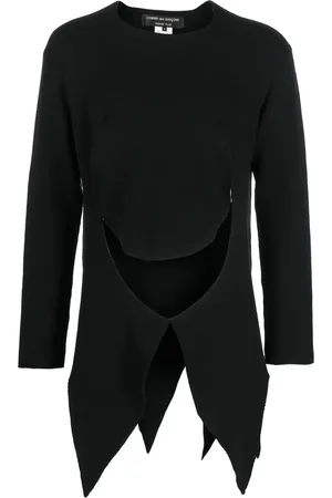 Comme des Garçons Cut-out detail asymmetric jumper