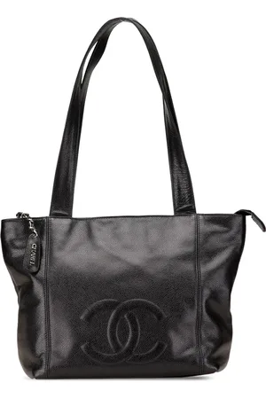 CHANEL 1996-1997 CC Caviar tote bag