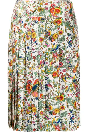 Tory Burch Floral print pleated skirt