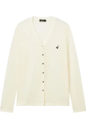 tout a coup Logo-embroidered cardigan